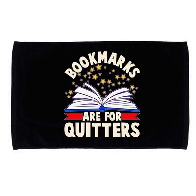 Bookmarks Are For Quitters Book Lover Reading Fan Microfiber Hand Towel