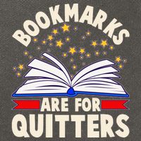 Bookmarks Are For Quitters Book Lover Reading Fan Cotton Canvas Backpack