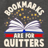 Bookmarks Are For Quitters Book Lover Reading Fan Vector Backpack