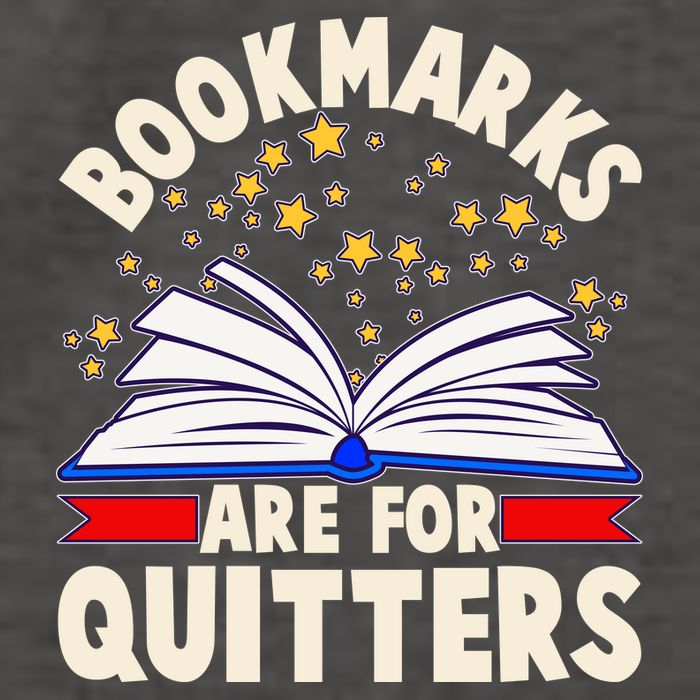 Bookmarks Are For Quitters Book Lover Reading Fan Vector Backpack