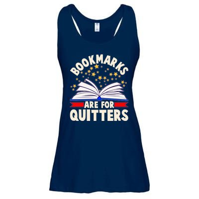 Bookmarks Are For Quitters Book Lover Reading Fan Ladies Essential Flowy Tank