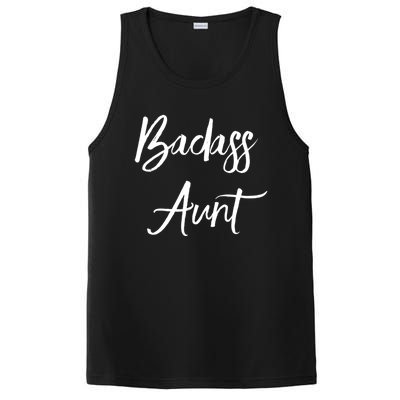 Badass Aunt Funny Gag Gift For Auntie From Niece Nephew Gift PosiCharge Competitor Tank