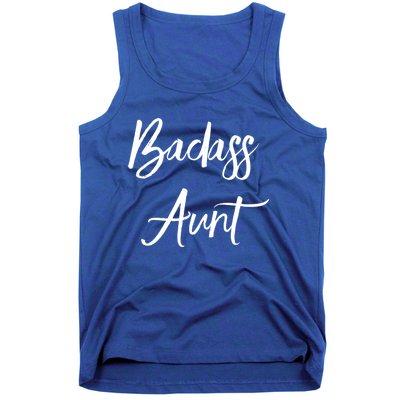 Badass Aunt Funny Gag Gift For Auntie From Niece Nephew Gift Tank Top