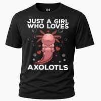 Best Axolotl For  Girls Salamander Kawaii Axolotl Lover  Cooling Performance Crew T-Shirt
