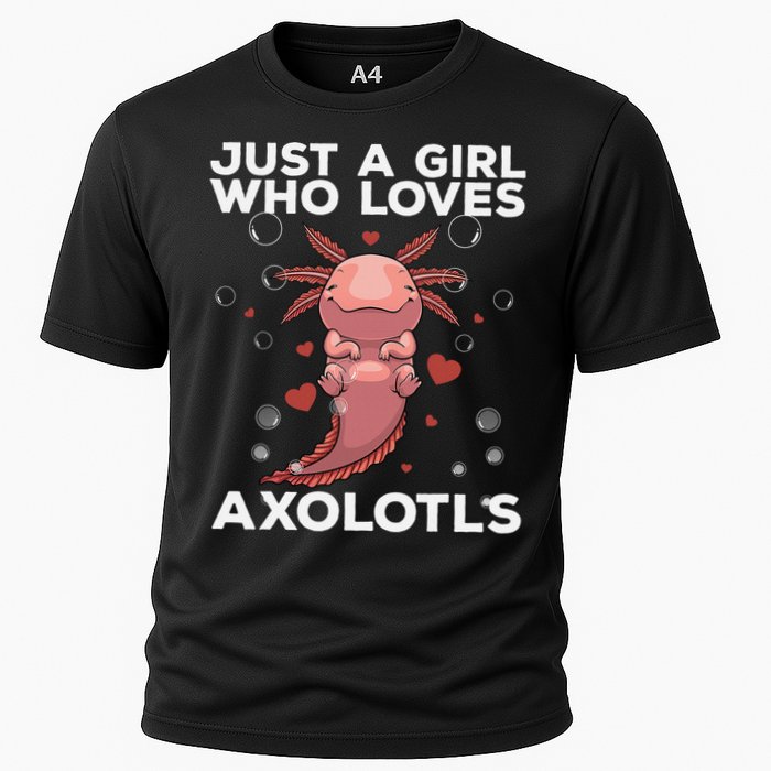 Best Axolotl For  Girls Salamander Kawaii Axolotl Lover  Cooling Performance Crew T-Shirt