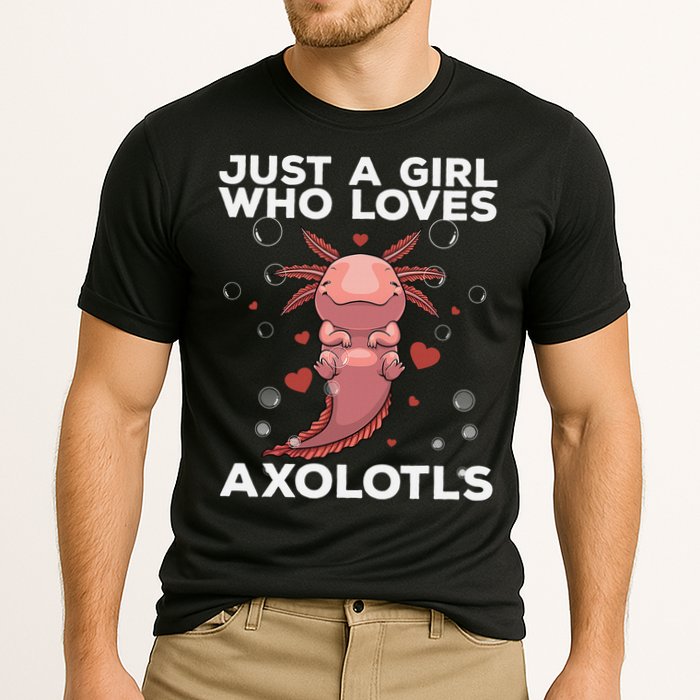 Best Axolotl For  Girls Salamander Kawaii Axolotl Lover  Cooling Performance Crew T-Shirt