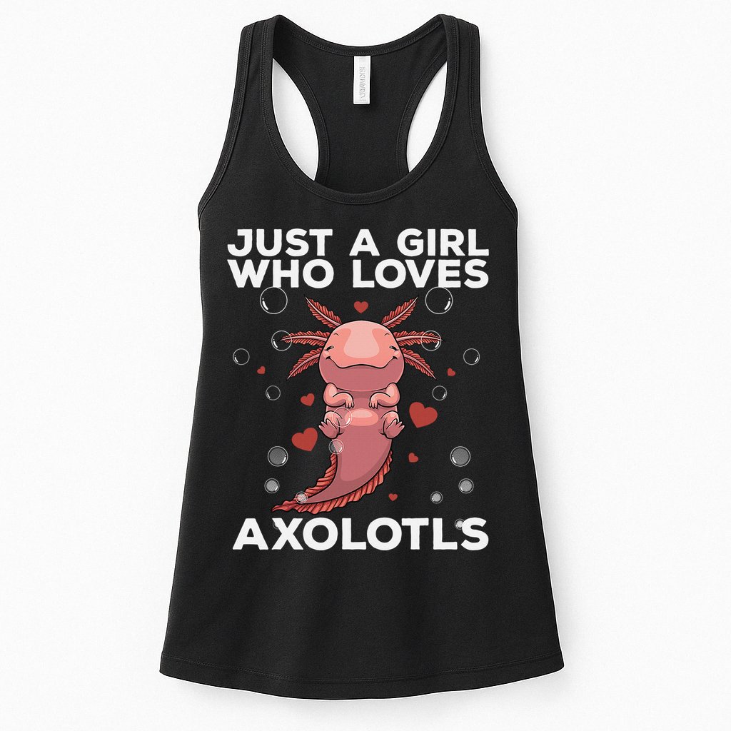 Best Axolotl For  Girls Salamander Kawaii Axolotl Lover  Womens Tank Top