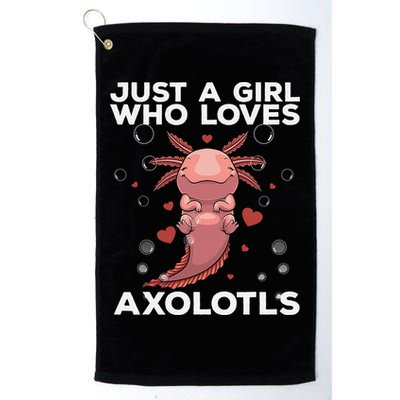 Best Axolotl For  Girls Salamander Kawaii Axolotl Lover  Golf Towel