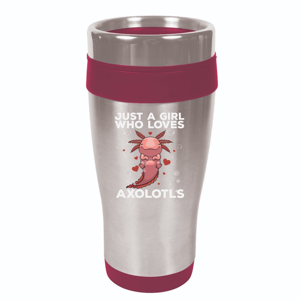 Best Axolotl For  Girls Salamander Kawaii Axolotl Lover  16oz Travel Tumbler