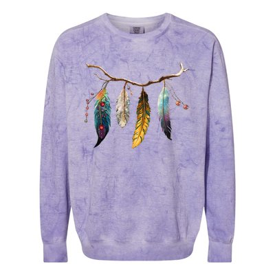 Branch And Feathers Colorblast Crewneck Sweatshirt