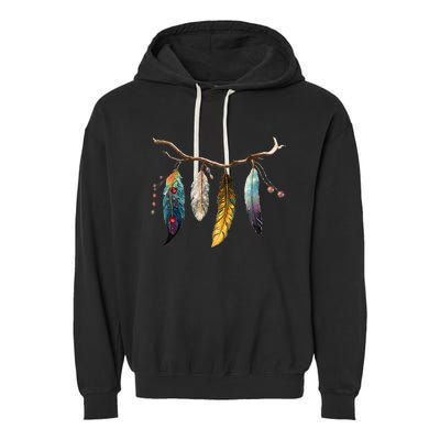 Branch And Feathers Garment-Dyed Fleece Hoodie