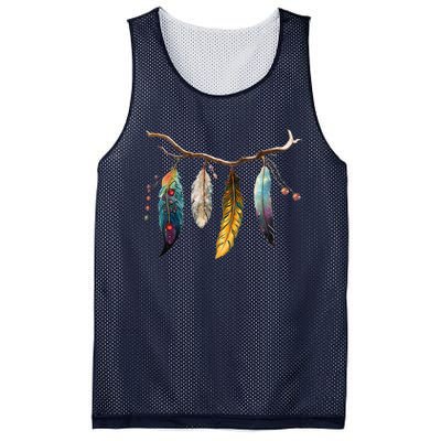 Branch And Feathers Mesh Reversible Basketball Jersey Tank