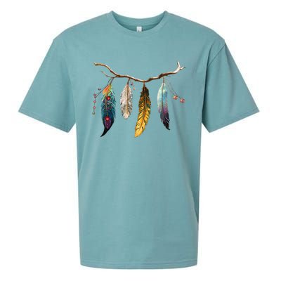 Branch And Feathers Sueded Cloud Jersey T-Shirt