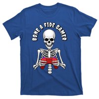 Bone A Fide Gamer Halloween Skeleton Gaming Gift T-Shirt