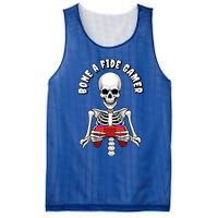 Bone A Fide Gamer Halloween Skeleton Gaming Gift Mesh Reversible Basketball Jersey Tank