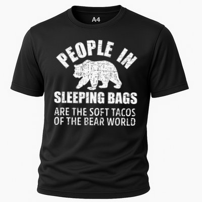 Bear Attack Funny Camping Hiking Tacos Performance Shirt