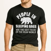Bear Attack Funny Camping Hiking Tacos Cooling Performance Crew T-Shirt