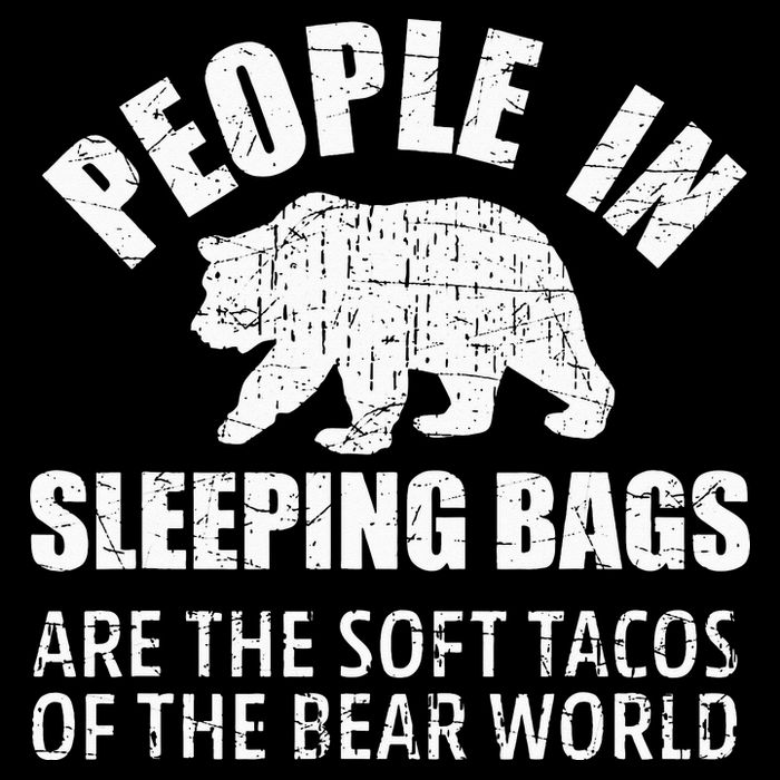 Bear Attack Funny Camping Hiking Tacos Cooling Performance Crew T-Shirt