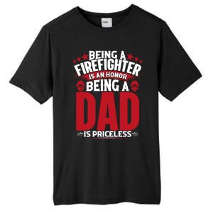 Being A Firefighter Is An Honor Being A Grandpa Is Priceless Gift Tall Fusion ChromaSoft Performance T-Shirt