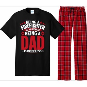 Being A Firefighter Is An Honor Being A Grandpa Is Priceless Gift Pajama Set