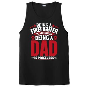 Being A Firefighter Is An Honor Being A Grandpa Is Priceless Gift PosiCharge Competitor Tank