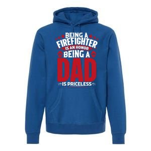 Being A Firefighter Is An Honor Being A Grandpa Is Priceless Gift Premium Hoodie