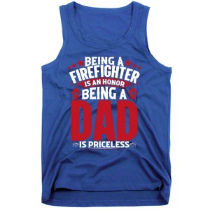 Being A Firefighter Is An Honor Being A Grandpa Is Priceless Gift Tank Top