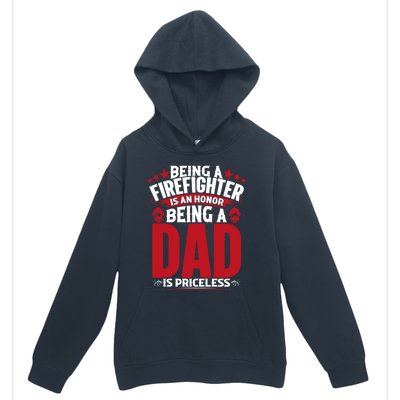 Being A Firefighter Is An Honor Being A Grandpa Is Priceless Gift Urban Pullover Hoodie