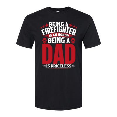 Being A Firefighter Is An Honor Being A Grandpa Is Priceless Gift Softstyle CVC T-Shirt