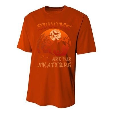 Brooms Are For Amateurs Witch Riding Horse Halloween Performance Sprint T-Shirt