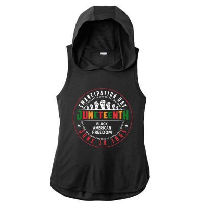 Black American Freedom Juneteenth Graphics Plus Size Shirts For Men Women Family Ladies PosiCharge Tri-Blend Wicking Draft Hoodie Tank