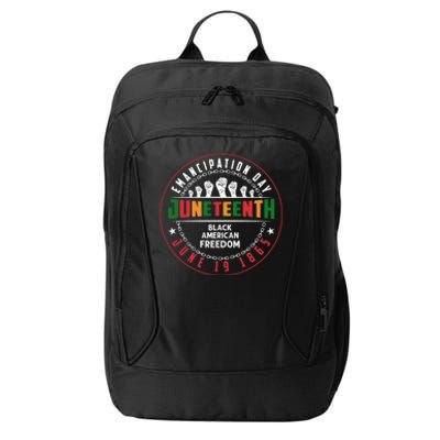 Black American Freedom Juneteenth Graphics Plus Size Shirts For Men Women Family City Backpack