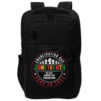 Black American Freedom Juneteenth Graphics Plus Size Shirts For Men Women Family Impact Tech Backpack