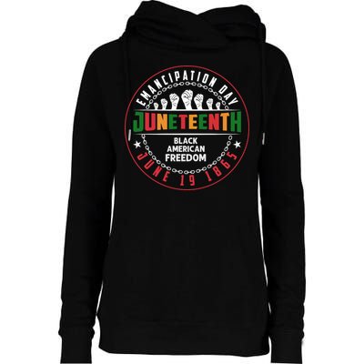 Black American Freedom Juneteenth Graphics Plus Size Shirts For Men Women Family Womens Funnel Neck Pullover Hood