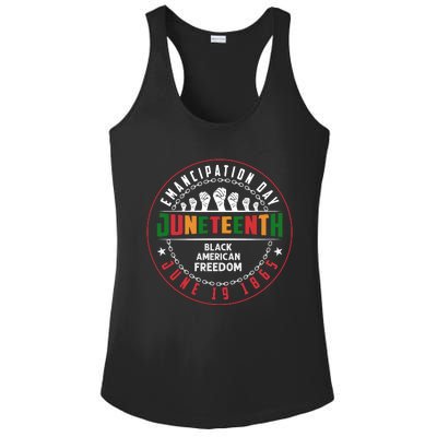 Black American Freedom Juneteenth Graphics Plus Size Shirts For Men Women Family Ladies PosiCharge Competitor Racerback Tank