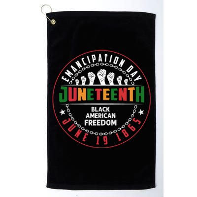 Black American Freedom Juneteenth Graphics Plus Size Shirts For Men Women Family Platinum Collection Golf Towel