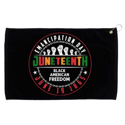 Black American Freedom Juneteenth Graphics Plus Size Shirts For Men Women Family Grommeted Golf Towel