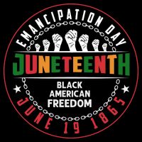 Black American Freedom Juneteenth Graphics Plus Size Shirts For Men Women Family Cropped Pullover Crew