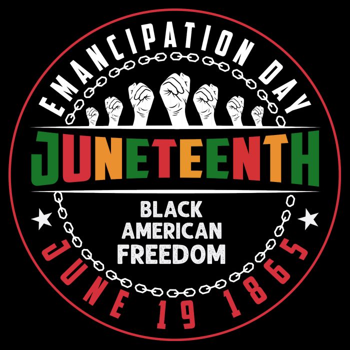 Black American Freedom Juneteenth Graphics Plus Size Shirts For Men Women Family Cropped Pullover Crew