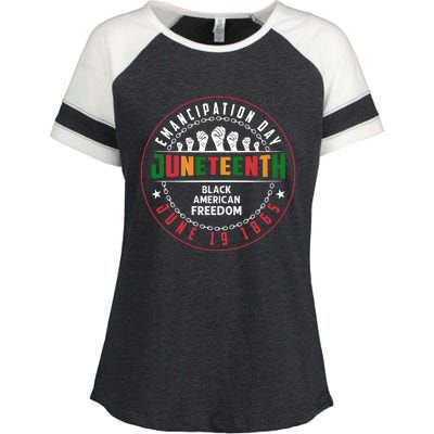 Black American Freedom Juneteenth Graphics Plus Size Shirts For Men Women Family Enza Ladies Jersey Colorblock Tee