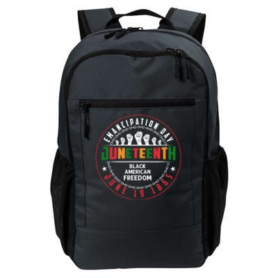 Black American Freedom Juneteenth Graphics Plus Size Shirts For Men Women Family Daily Commute Backpack