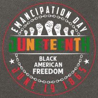 Black American Freedom Juneteenth Graphics Plus Size Shirts For Men Women Family Cotton Canvas Backpack