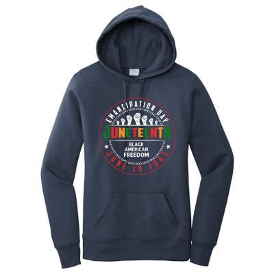 Black American Freedom Juneteenth Graphics Plus Size Shirts For Men Women Family Women's Pullover Hoodie