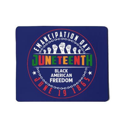 Black American Freedom Juneteenth Graphics Plus Size Shirts For Men Women Family Mousepad