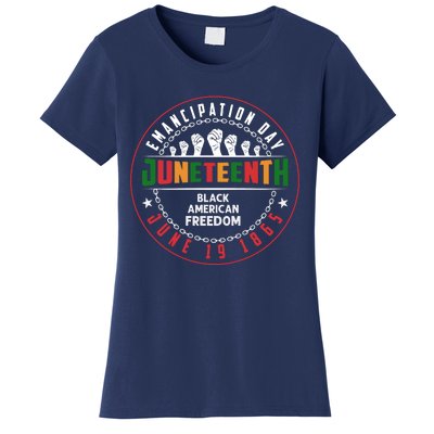 Black American Freedom Juneteenth Graphics Plus Size Shirts For Men Women Family Women's T-Shirt