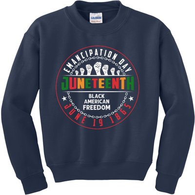 Black American Freedom Juneteenth Graphics Plus Size Shirts For Men Women Family Kids Sweatshirt