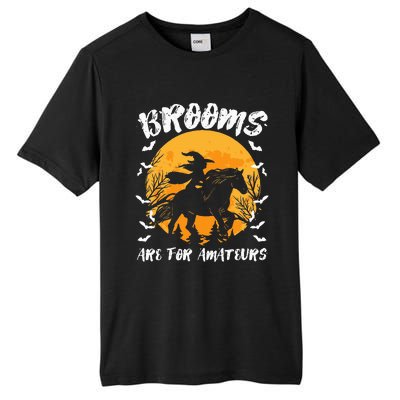 Brooms Are For Amateurs Halloween Horse Witch Equestrian Tall Fusion ChromaSoft Performance T-Shirt