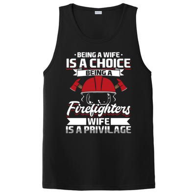 Being A Firefighters Wife Is A Privilege Firefighter Wife Meaningful Gift PosiCharge Competitor Tank