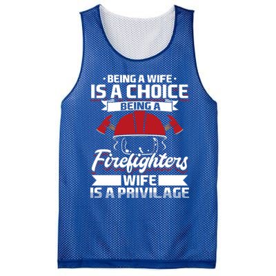 Being A Firefighters Wife Is A Privilege Firefighter Wife Meaningful Gift Mesh Reversible Basketball Jersey Tank