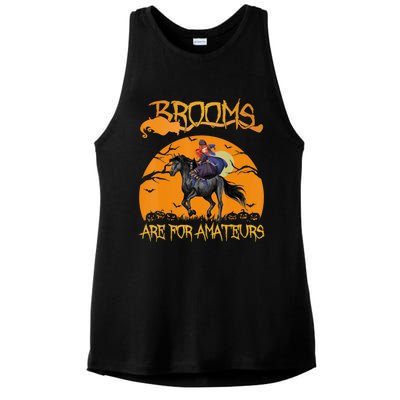 Brooms Are For Amateurs, Horse Riding Outfit Halloween Ladies PosiCharge Tri-Blend Wicking Tank